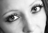 Beautiful young Woman's Eyes close up