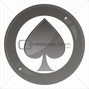 casino sign with spade