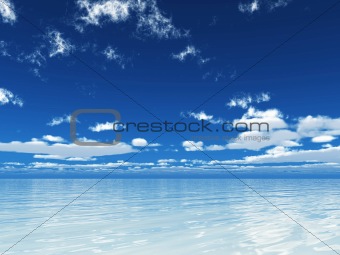 Blue sky and sea
