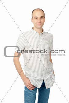 happy young casual man