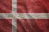 Grunge rugged Denmark flag