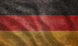 Grunge rugged Germany flag
