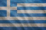 Grunge rugged Greece flag