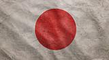 Grunge rugged Japan flag