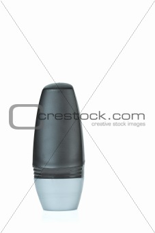 Colorful deodorant on white background