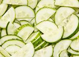 cutted cucumbers