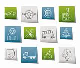 car services and transportation icons