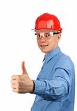 Young construction worker