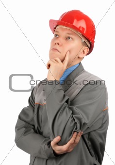 Engineer with red hat