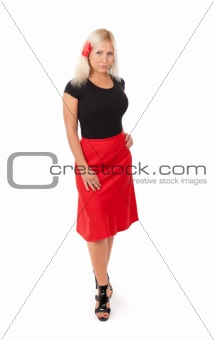 Full length portrait of a confident young female