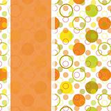 card design with colorful polka dot