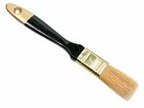 Single brush with black wood handle