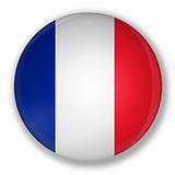 Badge with flag of france