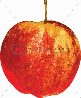 Red-yellow apple