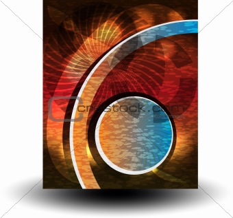 Vector abstract disco banners. illustration line and circle