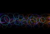 Abstract vector background - color circles and lines