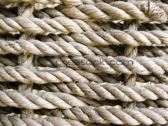 coarse braided rope background