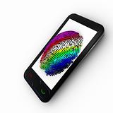 Coloured Mobile fingerprint