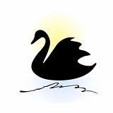 Swan silhouette