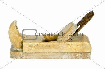 retro and grunge wooden plain isolated on white