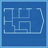 House plan, blueprint vector