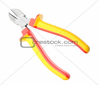 Red-yellow pliers, new condition