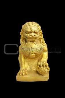 Lion guardian statue