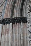 details of the abside and lateral columns of the Messina's cathedral