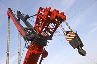 Detail of the worlds largest mobile crane