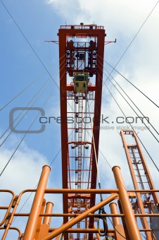 Container hoisting rig