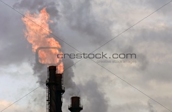 Flamable gas incineration