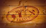 Made in France rubber stamp