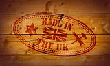 Made in The UK rubber stamp