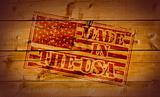 Made in the USA rubber stamp