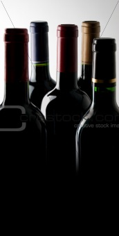 Wine Bottles in the Dark