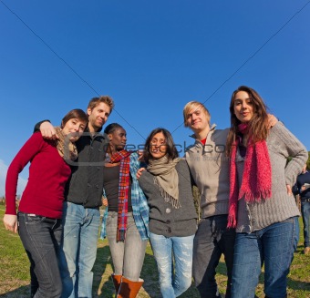 College Students at Park