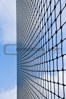 Net with blue sky