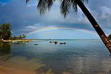 Rainbow on Ko phi phi island.