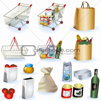 Supermarket icons 1