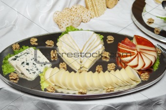 platter of cheese
