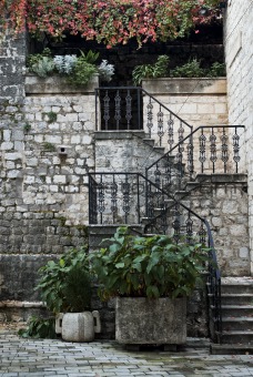 stairway in kotor montenegro 