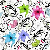 Repeating floral pattern