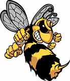 Bee Hornet Cartoon Vector Image