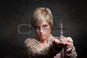 Woman With Potion Bottle