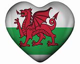 Heart with flag of wales