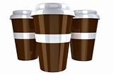 Plastic coffee cup