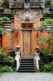 temple door in bali indonesia