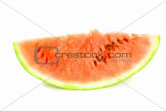  slice of watermelon isolated on white background
