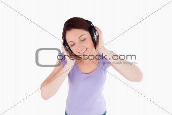 Beautiful Woman with headphones
