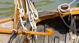 Details of an old Dutch sailing boat